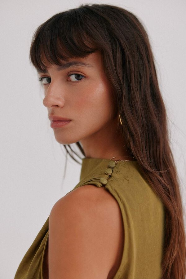 Hoss Intropia Liliane. Vestido midi Verde