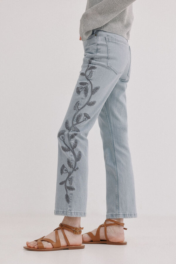 Hoss Intropia Bonnie. Jeans bootcut Gris