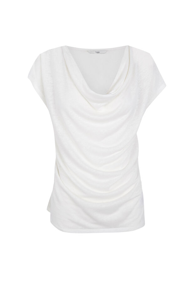 Hoss Intropia Madeline. Playera drapeada Beige
