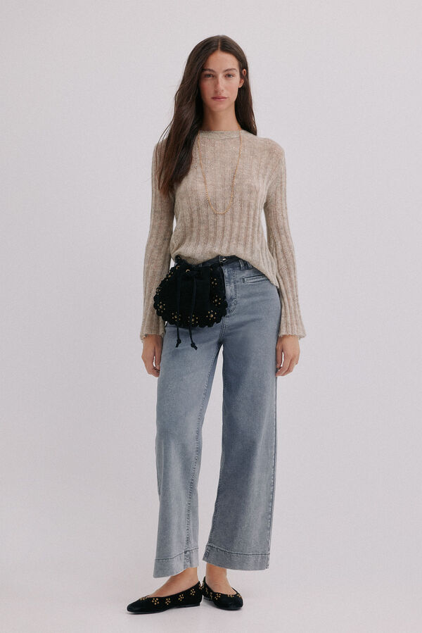 Hoss Intropia Neus. Su&eacute;ter cuello redondo Gris
