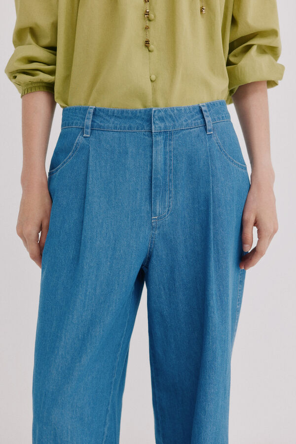 Hoss Intropia Bibiana. Jeans de pernera ancha Azul marino