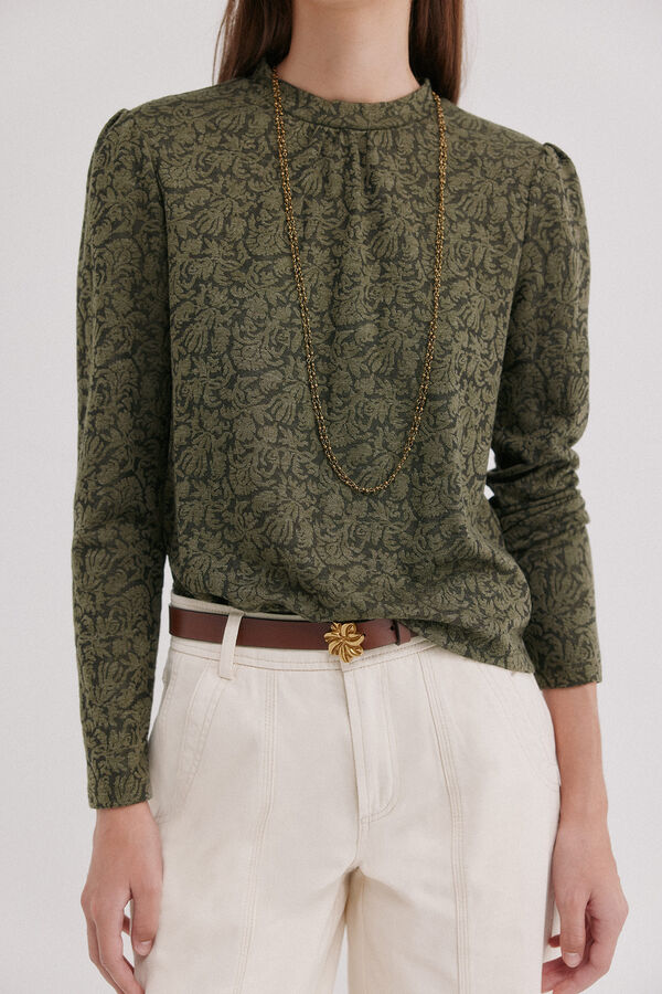 Hoss Intropia Mirel. Playera textura Kaki