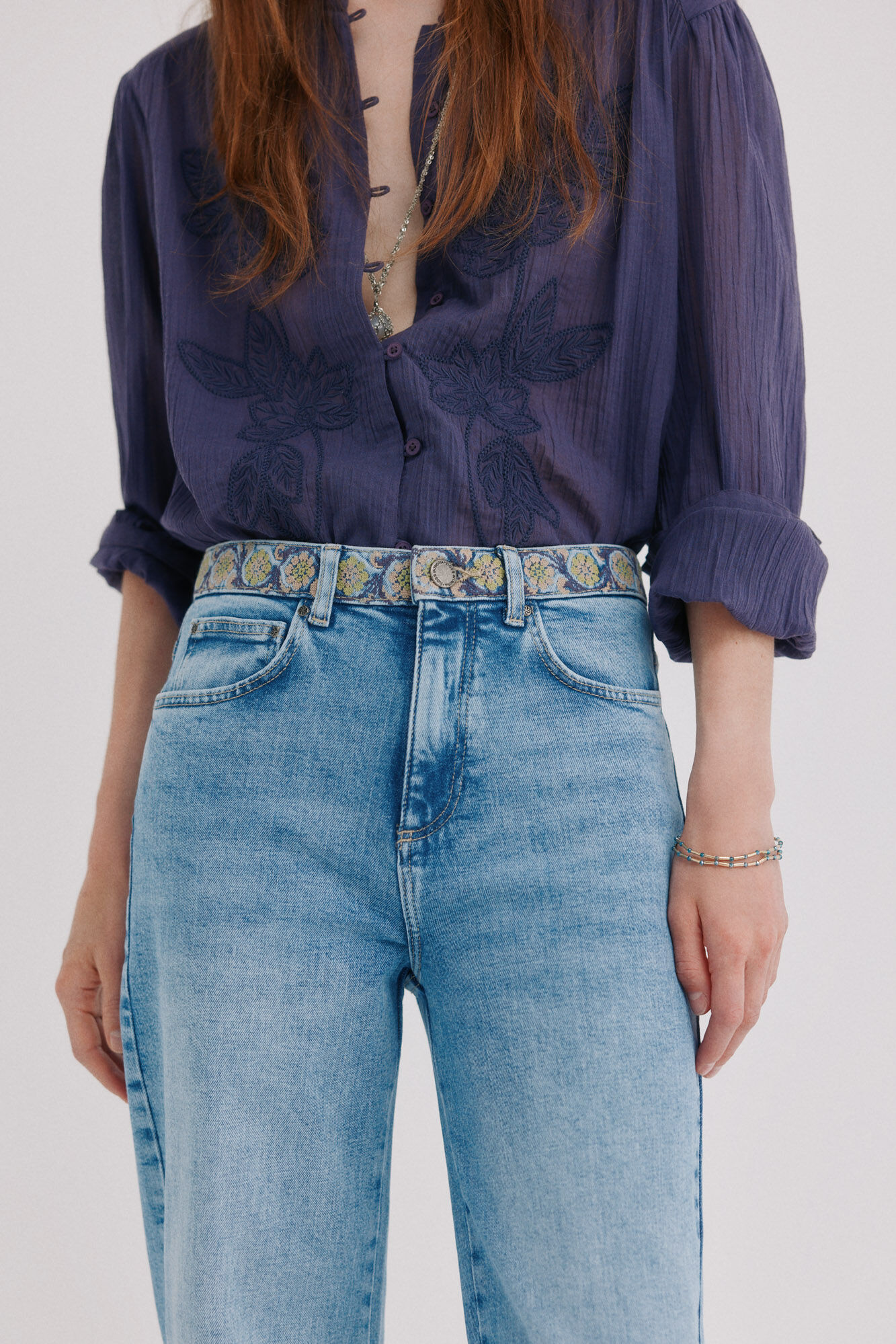 Hoss Intropia Briar. Jeans bordados