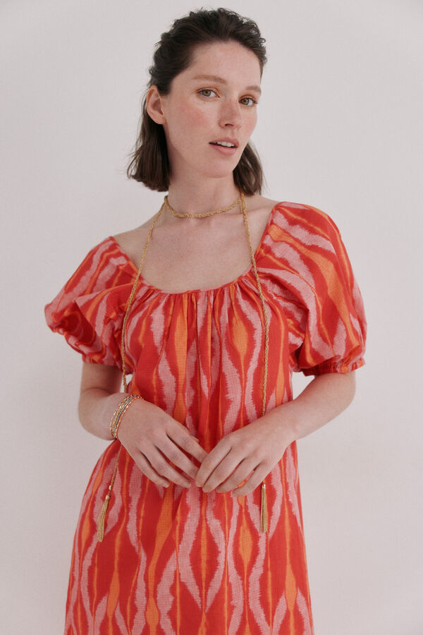 Hoss Intropia Aida. Vestido midi estampado Multicolor