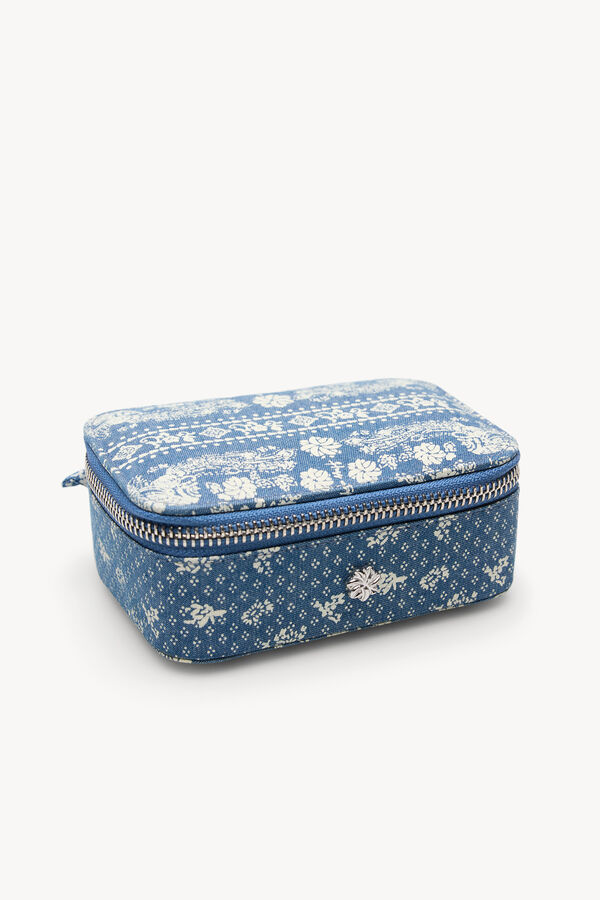 Hoss Intropia Lola. Joyero estampado Azul