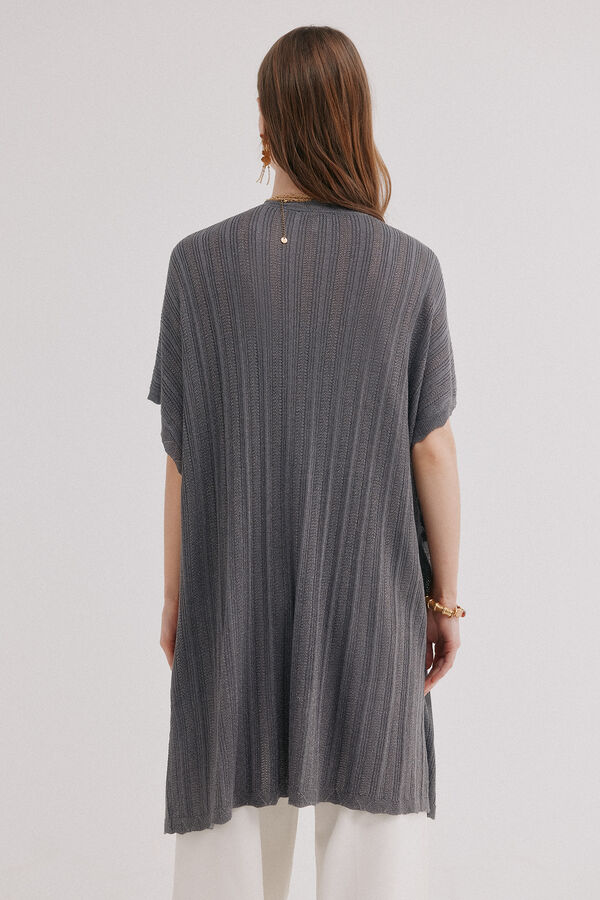 Hoss Intropia Irina. Kimono de tricot Gris