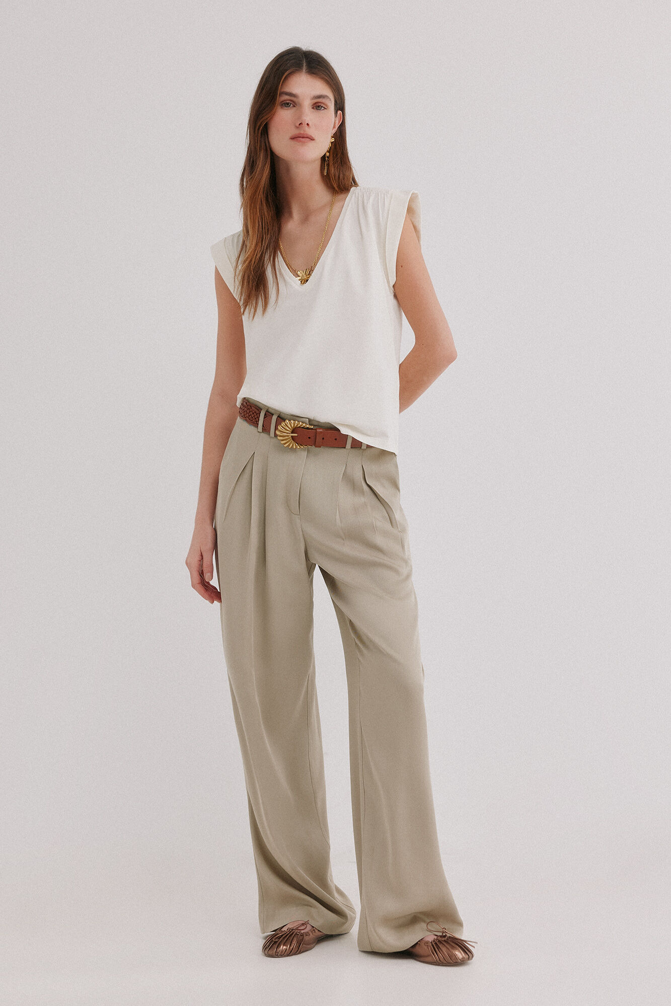 Hoss Intropia Mabel. Camiseta con solapa