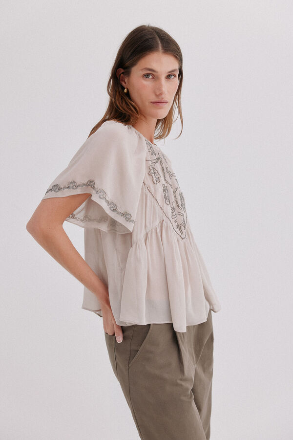 Hoss Intropia Carol. Blusa fluida Gris