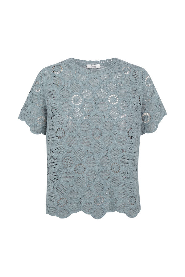 Hoss Intropia Irune. Top crochet Turquesa