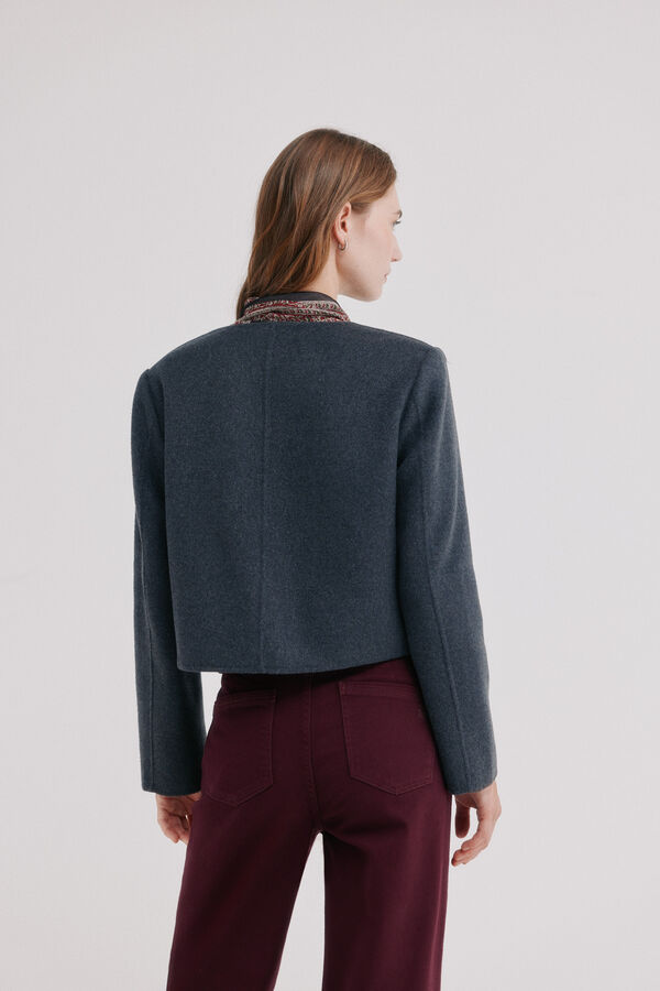 Hoss Intropia Erea. Blazer cropped Gris