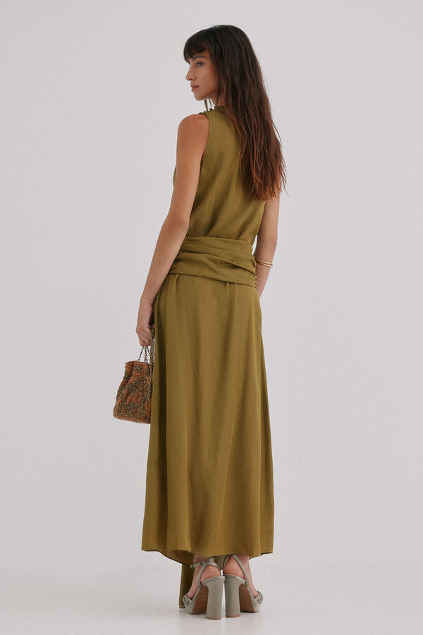 Hoss Intropia Liliane. Vestido midi Verde