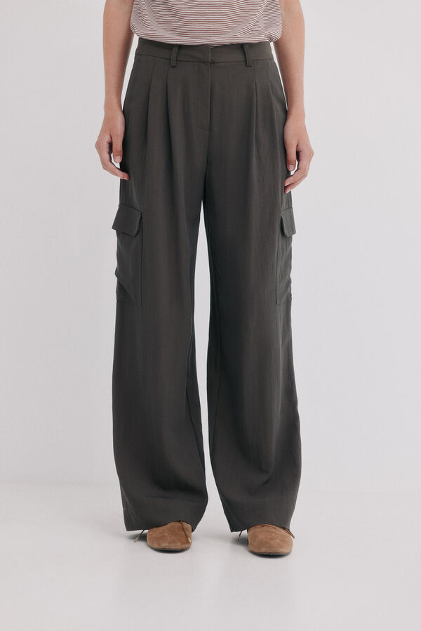 Hoss Intropia Patricia. Pantal&oacute;n fluido Gris