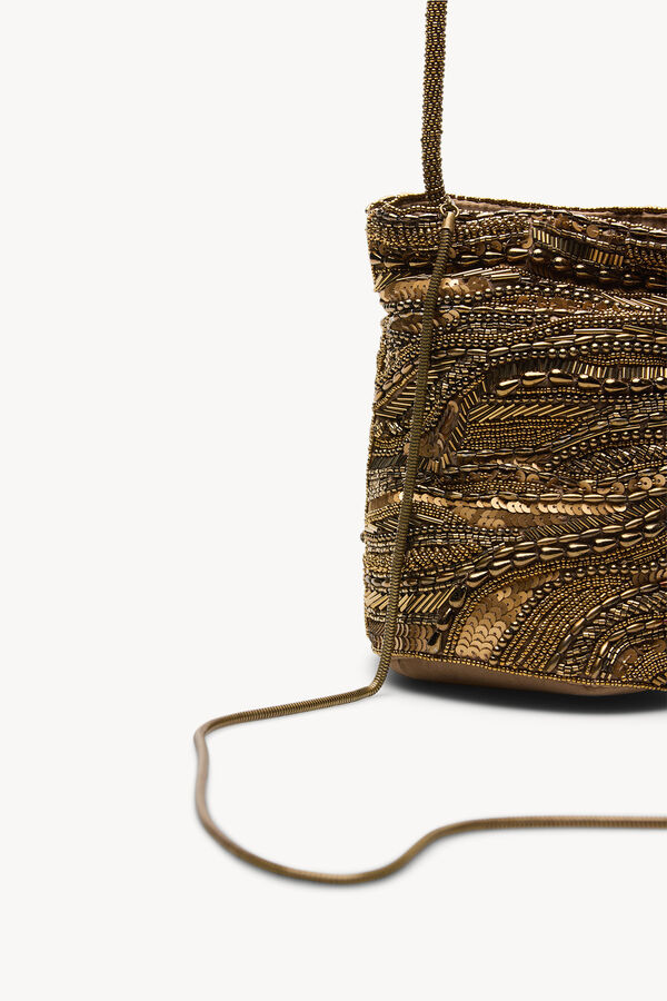 Hoss Intropia Nuria. Bolsa de abalorios Amarillo