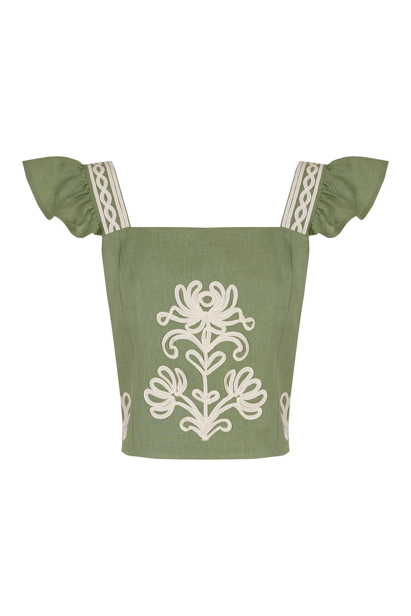 Hoss Intropia Caela. Top bordados