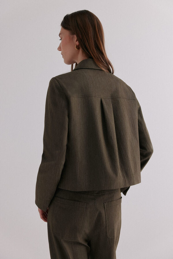 Hoss Intropia Elo&iuml;se. Chamarra casual Kaki