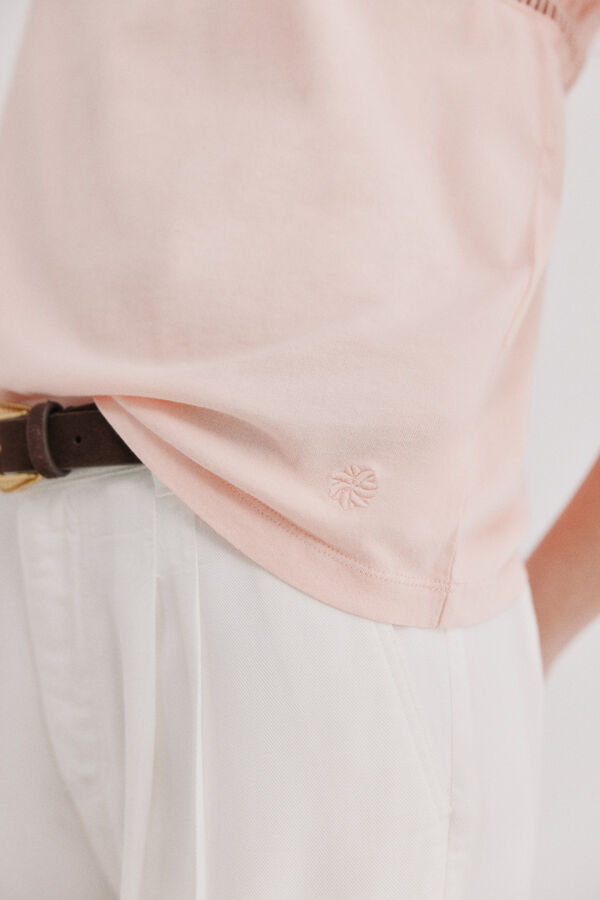 Hoss Intropia Mafi. Camiseta escote redondo Rosa