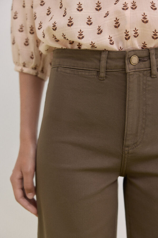 Hoss Intropia Belle. Jeans de tiro alto Marron
