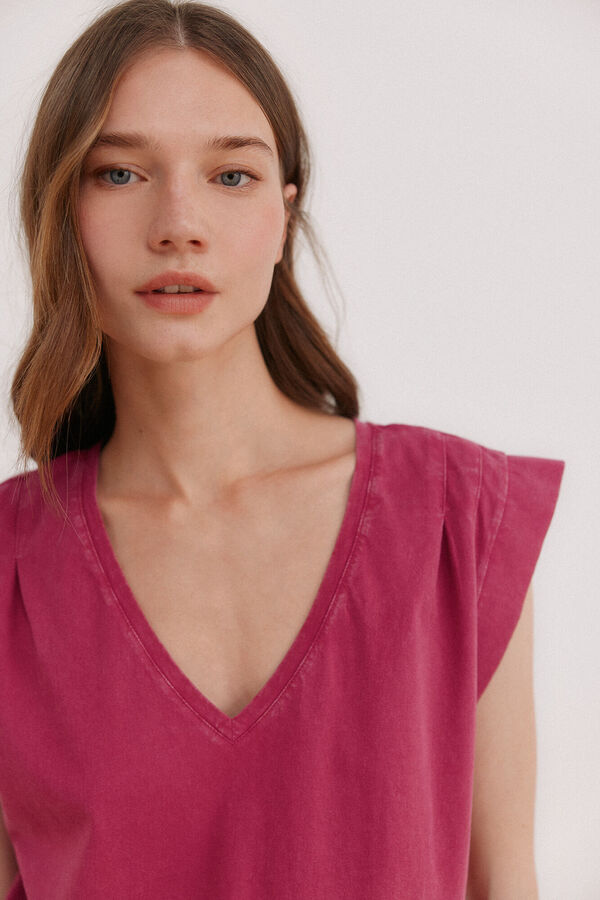 Hoss Intropia Manuela. Camiseta lavada Rosa