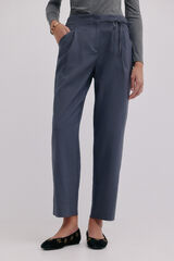 Hoss Intropia Piper. Pantal&oacute;n con lazo Gris