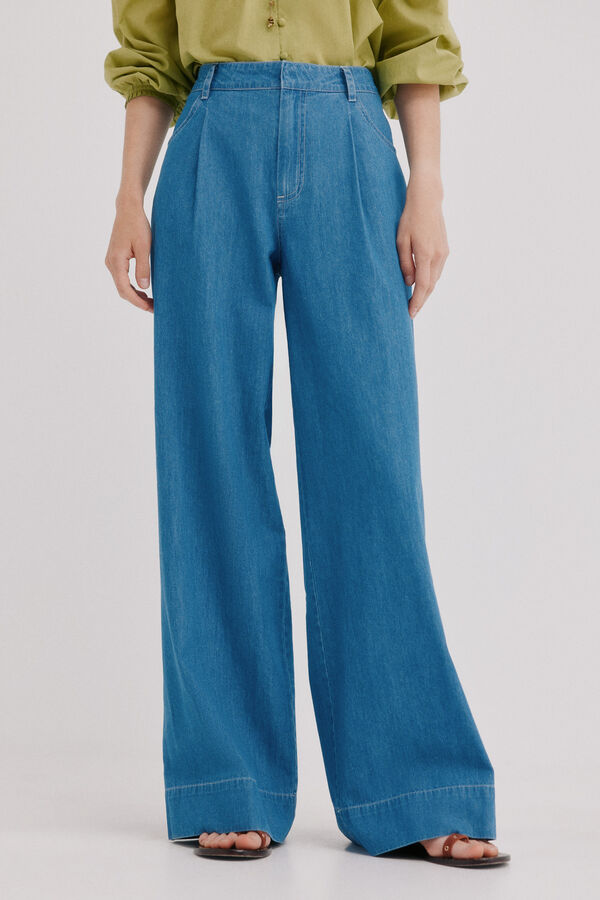 Hoss Intropia Bibiana. Jeans de pernera ancha Azul marino