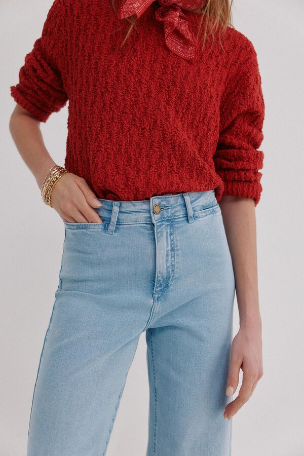 Hoss Intropia B&aacute;rbara. Jeans wide leg Azul