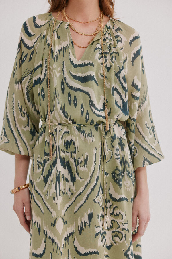Hoss Intropia Amina. Vestido largo estampado Estampado Verde