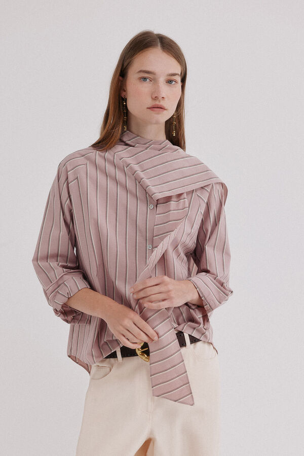 Hoss Intropia Cecile. Camisa pa&ntilde;uelo Rosa