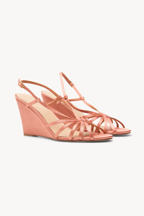 Hoss Intropia Mar&iacute;a. Sandalias de cu&ntilde;a Coral