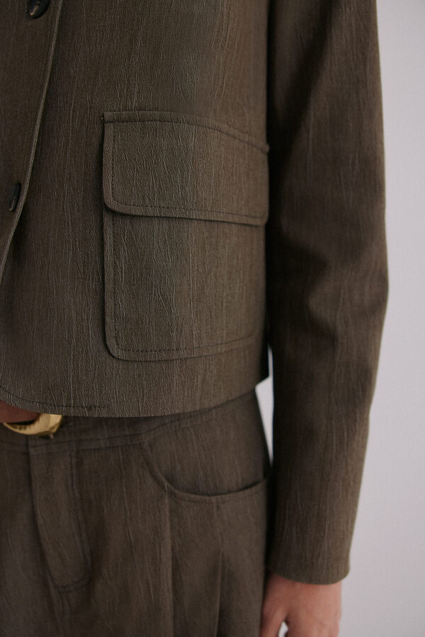 Hoss Intropia Elo&iuml;se. Chamarra casual Kaki