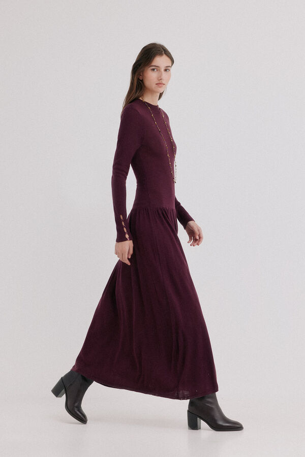 Hoss Intropia Aysel. Vestido de tejido Estampado morado