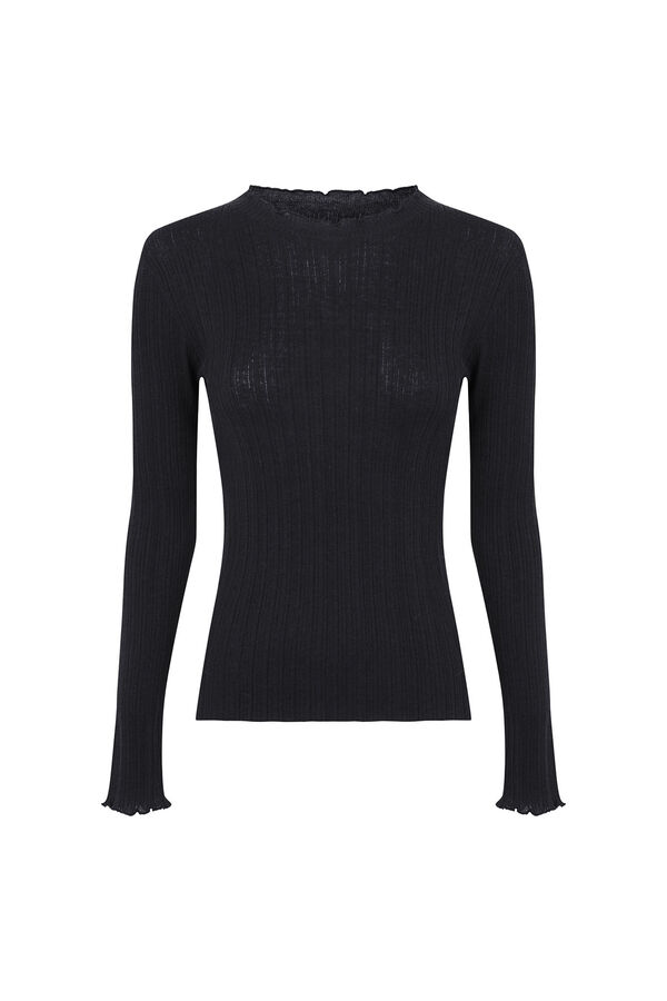 Hoss Intropia Nidia. Top con detalle de ondas Gris