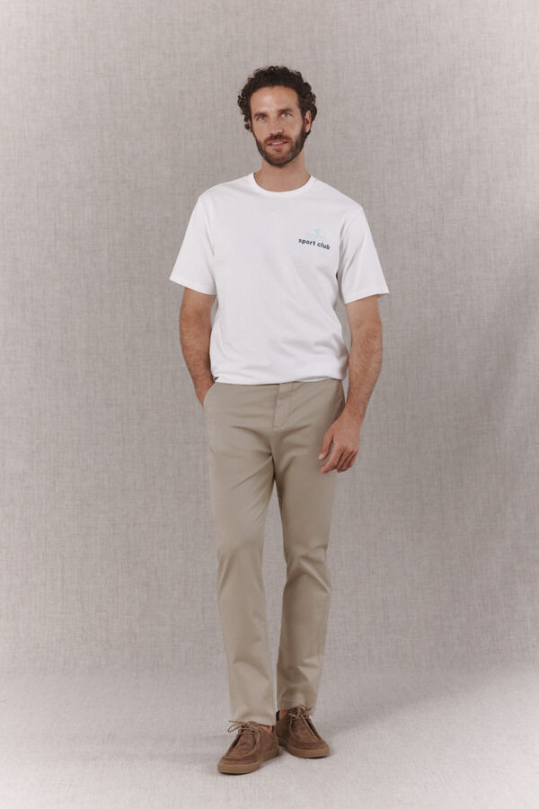 OOTO Playera gr&aacute;fica lavada Blanco