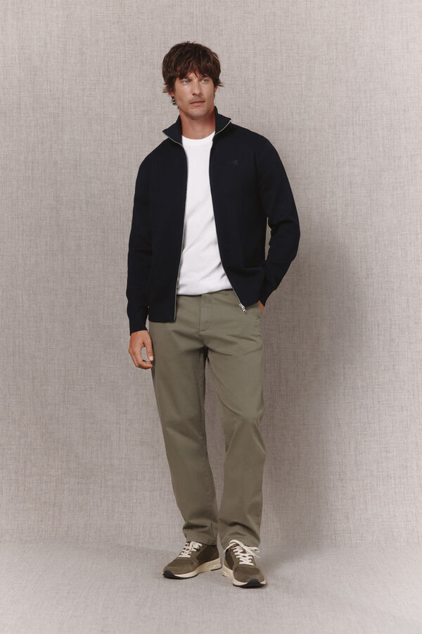 OOTO Pantal&oacute;n chino b&aacute;sico regular Kaki