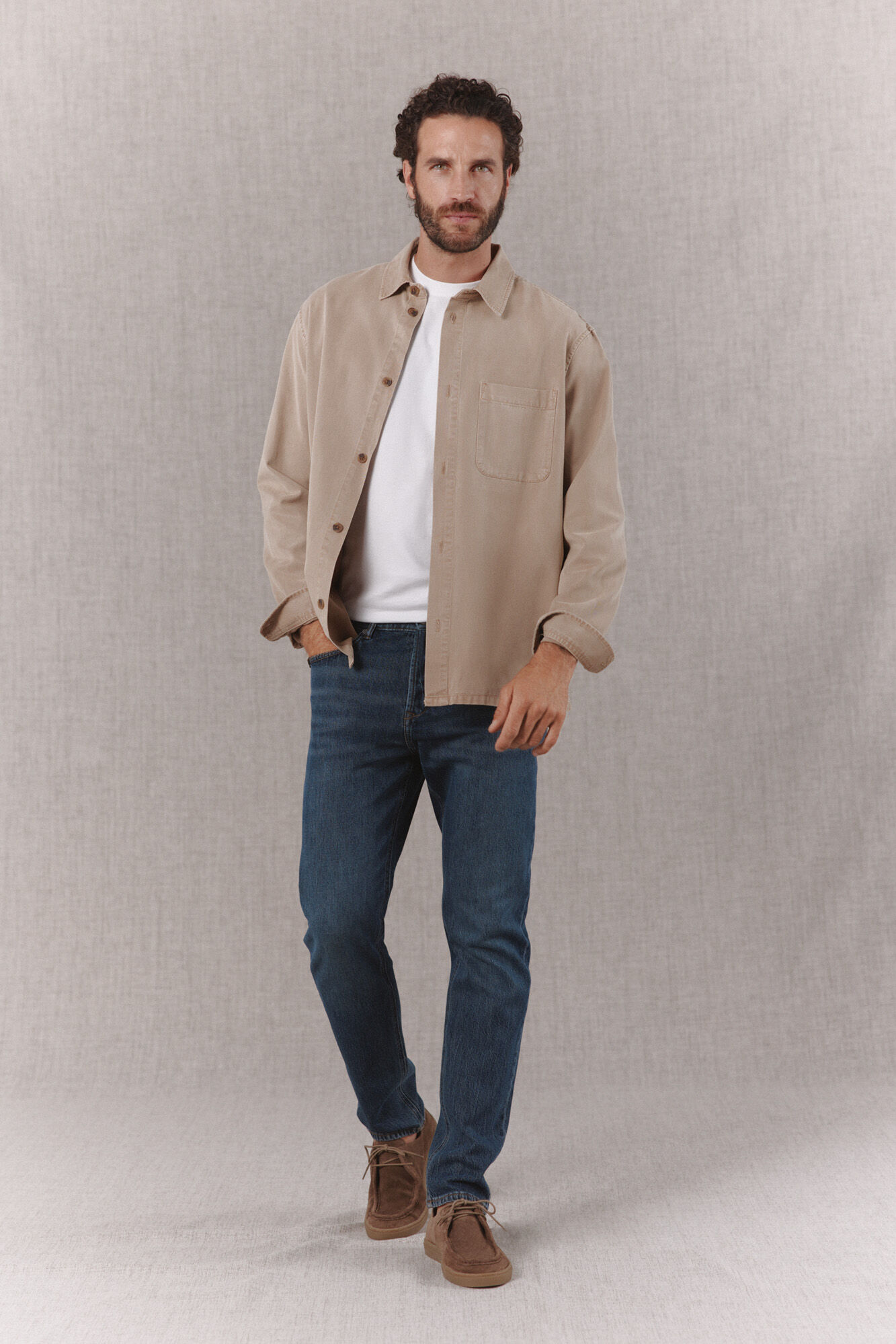 OOTO Sobrecamisa de tencel algod&oacute;n
