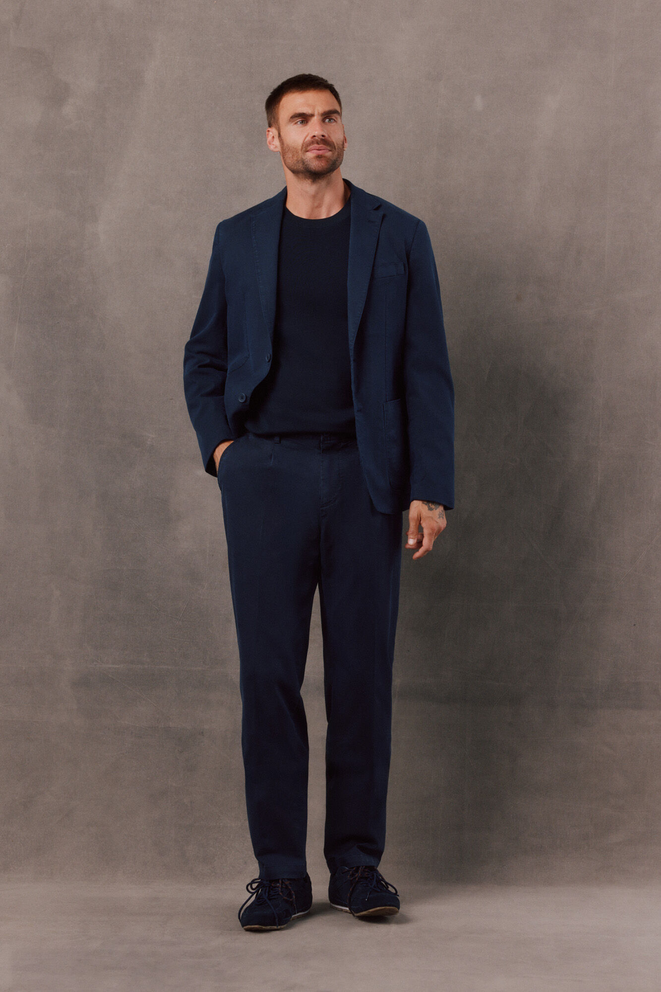 OOTO Blazer de traje coordinado de twill