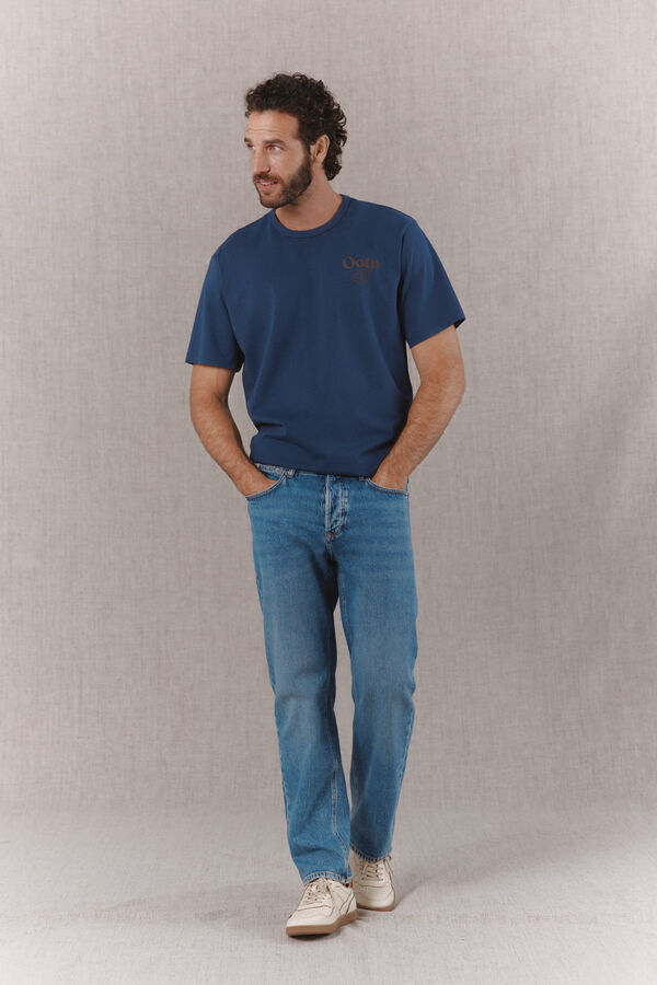 OOTO Camiseta logo lavada Azul