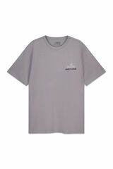 OOTO Playera gr&aacute;fica lavada Gris