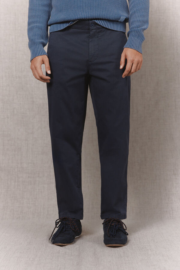OOTO Pantal&oacute;n chino b&aacute;sico regular Azul marino