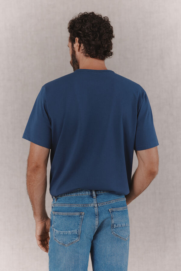 OOTO Camiseta logo lavada Azul
