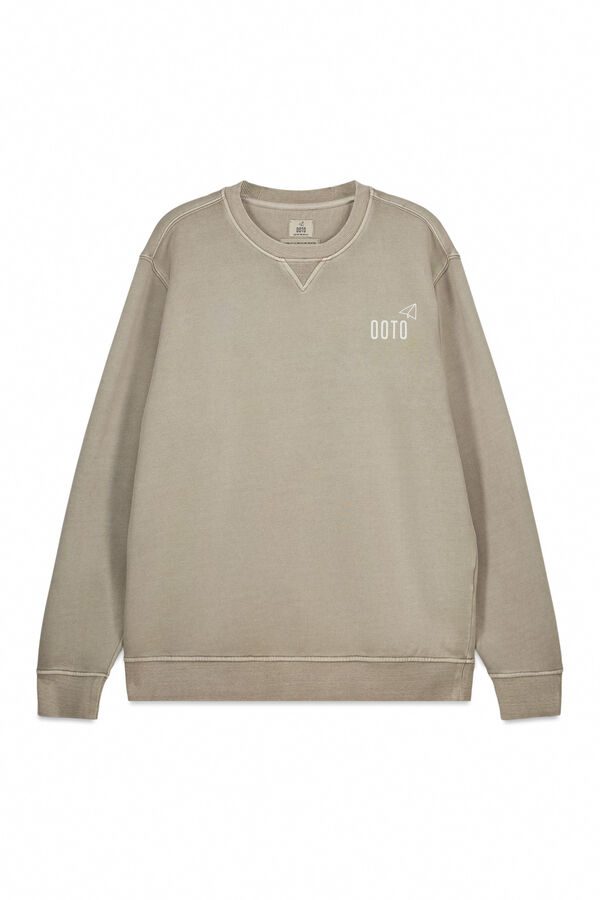 OOTO Sudadera b&aacute;sica Beige