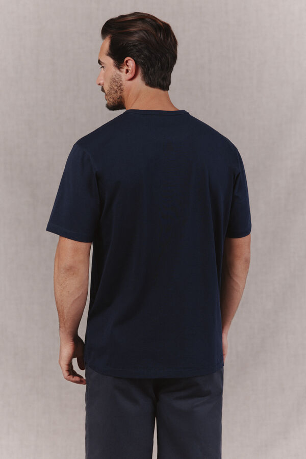 OOTO Camiseta logo lavada Azul marino