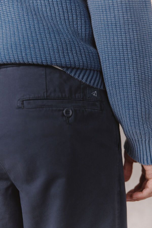 OOTO Pantal&oacute;n chino b&aacute;sico regular Azul marino