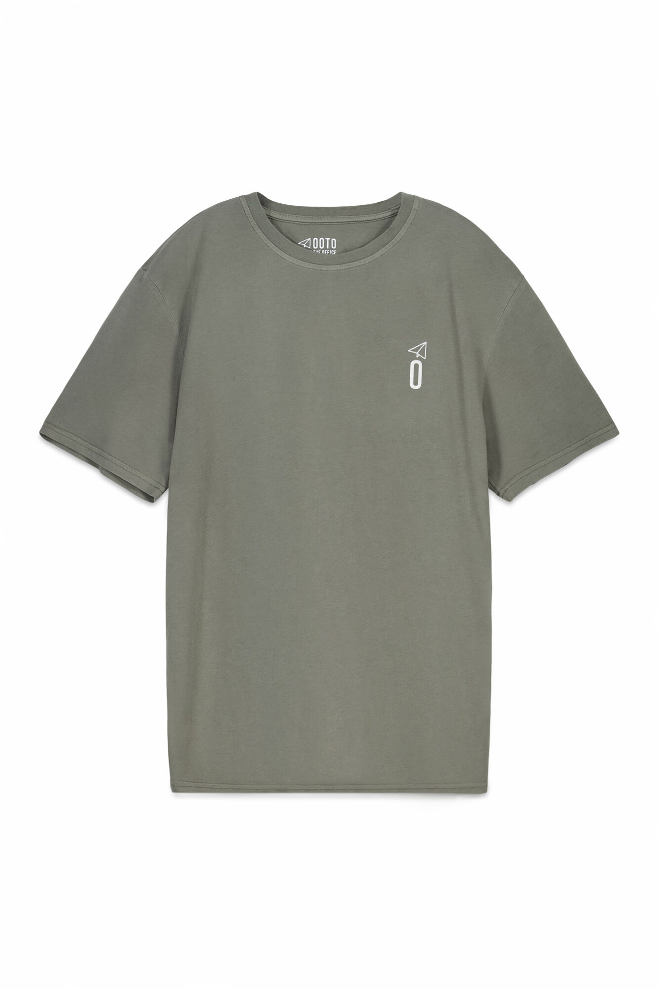 OOTO Playera b&aacute;sica lavada con estampado