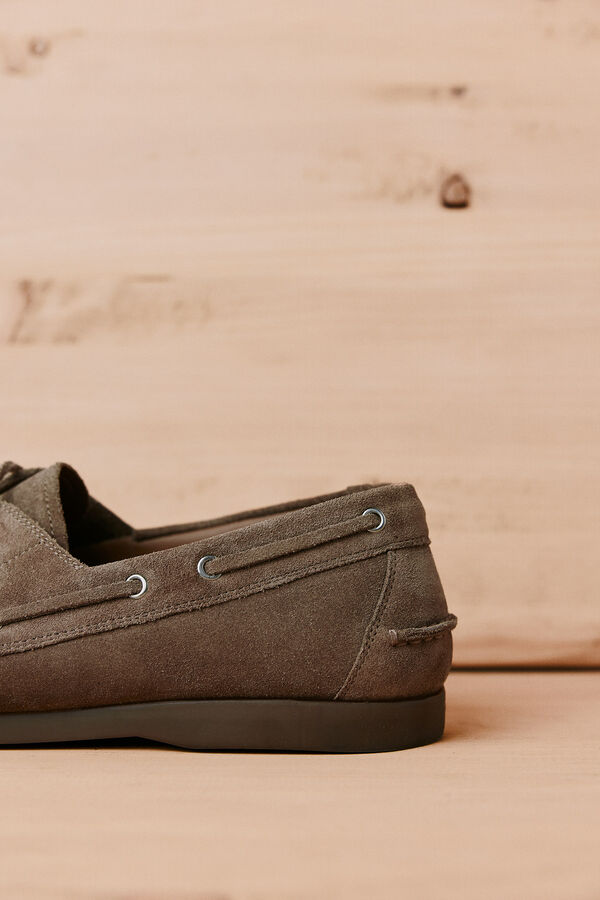 OOTO Zapato n&aacute;utico de serraje Beige