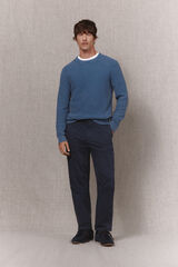 OOTO Pantal&oacute;n chino b&aacute;sico regular Azul marino