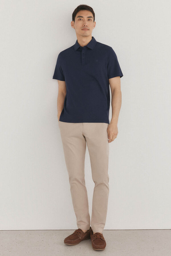 Pedro del Hierro Polo mercerizado Azul