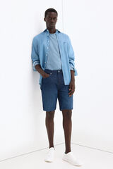 Pedro del Hierro Bermuda denim regular Azul