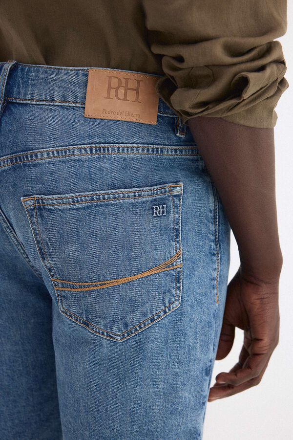 Pedro del Hierro Bermuda denim regular Azul