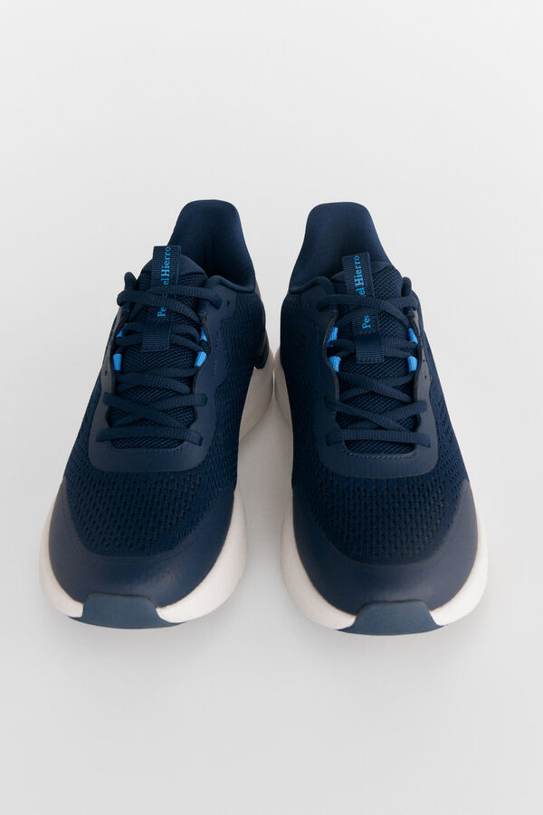 Pedro del Hierro Zapatilla textil cordones Azul