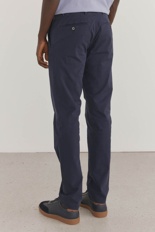Pedro del Hierro Pantal&oacute;n chino ligero slim fit premium Azul